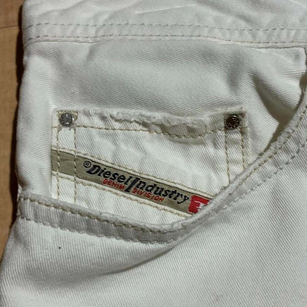 Diesel Safado Wash 0811G White Regular Slim Straight Jeans W31 L32